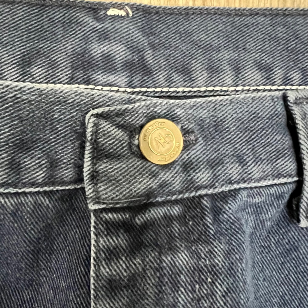 Wrangler For Women Vintage High Waisted Straight Leg Jeans Dark Wash 8x34 Indigo - Picture 3 of 9